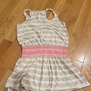 Lilly Pulitzer Cream and Pink Striped Dress